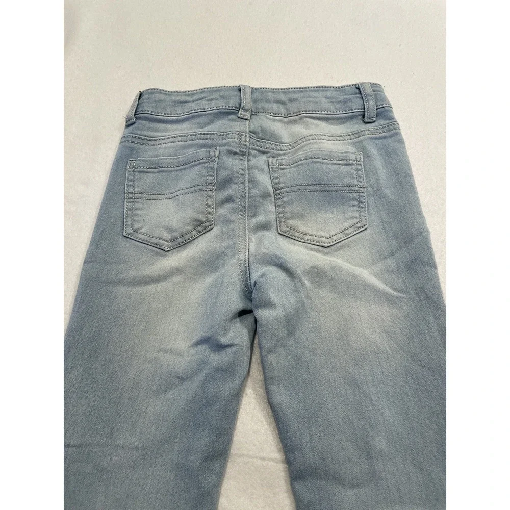 Epic Threads Skinny Jeans Light Wash Stretch Denim Kids Girls  10 Blue Excellent